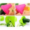 Handheld spiral vegetable slicers Spiralizing vegetables with kitchen tools Making vegetable noodles