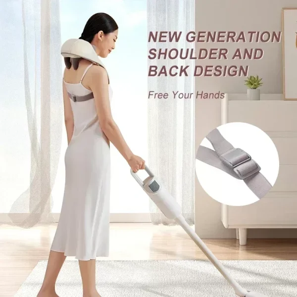 Electric Heat Neck Massage Shawl Shiatsu Kneading Cervical Spine Massager