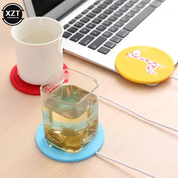 Drinks Warm with the Cartoon Silicone Thin Cup-Pad USB Heater
