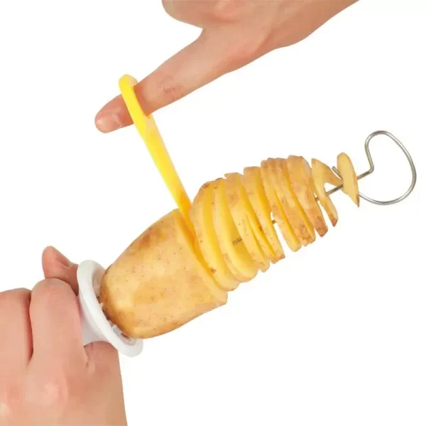 Potato Spiral Cutter Potato Tower Making Machine