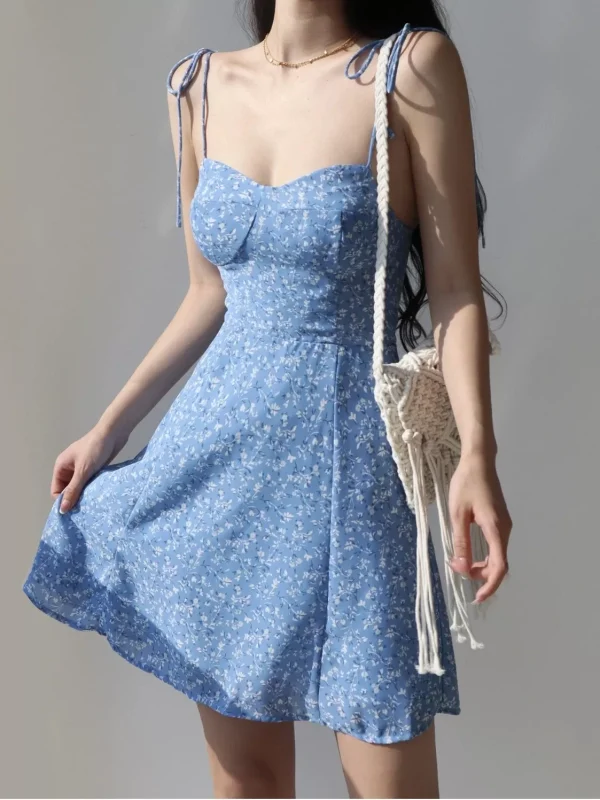 The Perfect Vintage Spaghetti Strap Korean Dresses for Girls