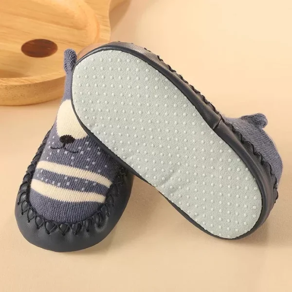 New Born Baby Socks with Rubber Soles