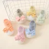 Girls Soft Rubber Sole Crib Toddler Booties - Image 4