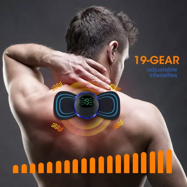 EMS Muscle Massage Stimulator Low Frequency Instrument Back Cervical Calf Patches Pain