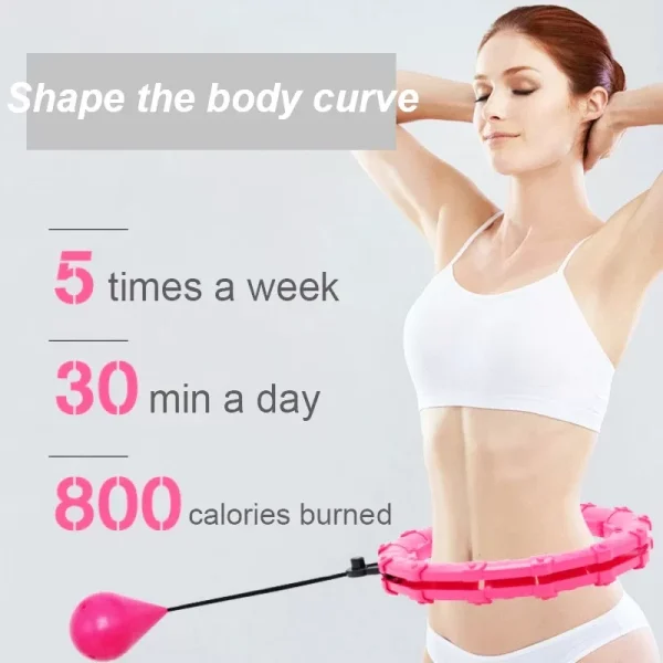 24 Sections Smart Sport Hoop Adjustable Thin Waist Massager