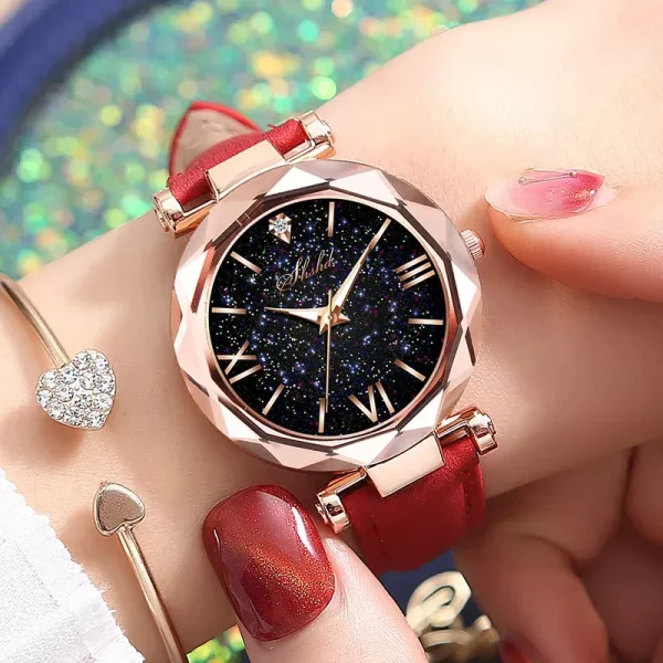Women Watch Rhinestone Romantic Starry Sky WristWatch Fashion