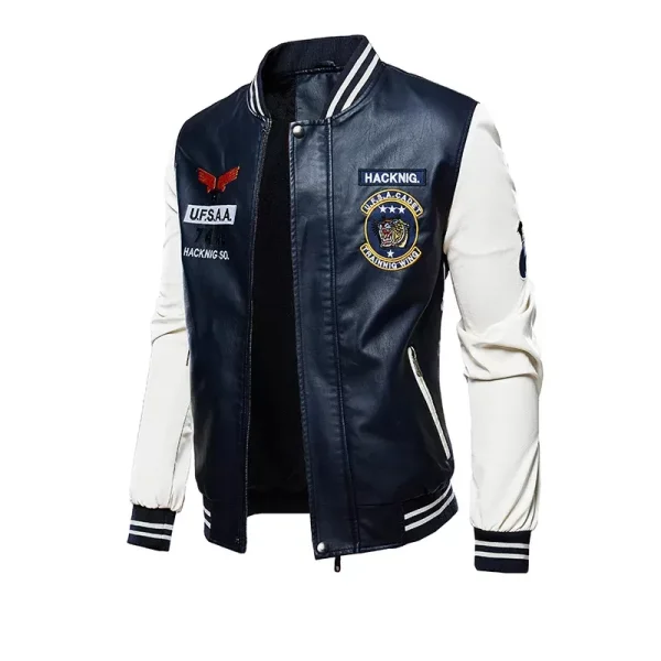 New Spring and Autumn Motorcycle men’s Leather Jacket in pakisan