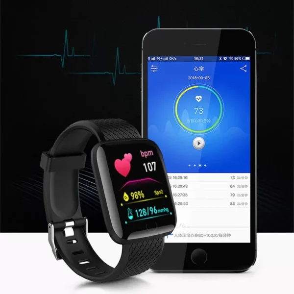 Smart Watch Men Women Bluetooth Connected Phone Music Fitness Sports Bracelet