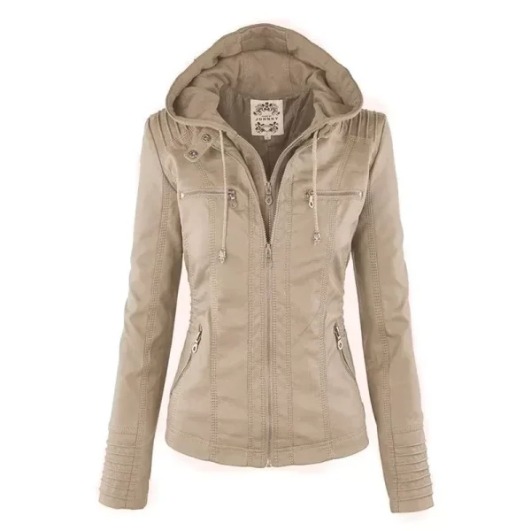Leather Jacket Women 2023 Basic Jacket Coat Female Winter Motorcycle Jacket