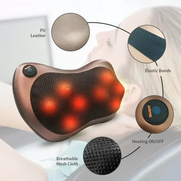 Electric Neck Massager Heating Kneading Neck Massager For body