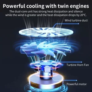 Q100 17inch Gaming Laptop Cooler Fan Led Screen