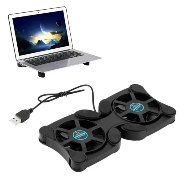 Laptop Cooler Fan Portable Notebook Cooling Base USB