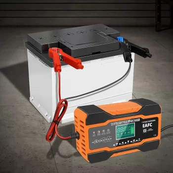 12V 24V 12A 10A Battery Charger Smart Fast Charging for Car Batteries 7-Stage Charge Pulse Repair for AGM in pakistan