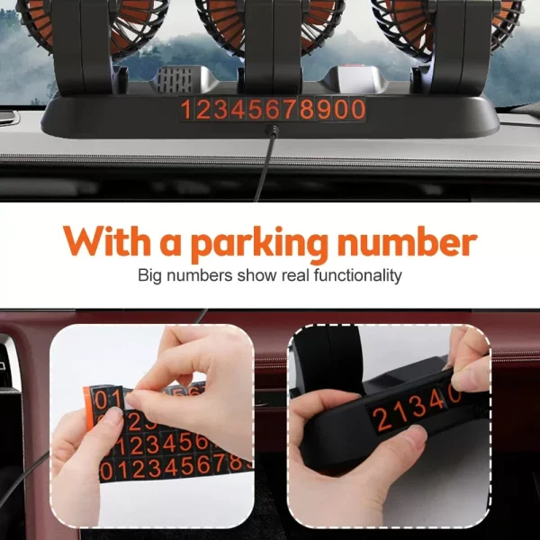 Beat the Heat Anywhere: 360° Head Car Fan for Ultimate Cooling