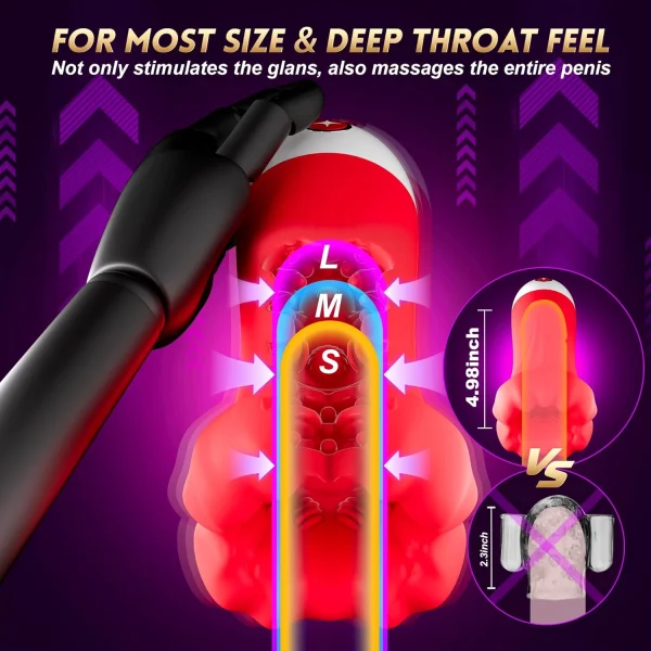 4-in-1 Male Masturbator with App Control & Vibrator