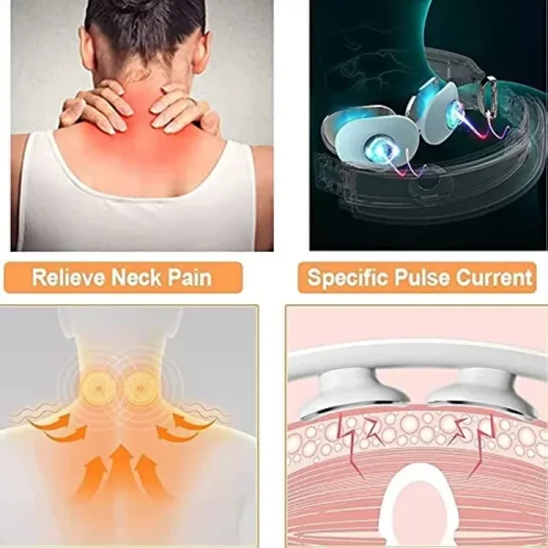 Portable Cervical Spine Massager EMS Neck Acupoints Lymphvity