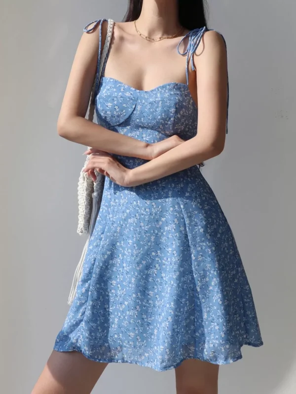 The Perfect Vintage Spaghetti Strap Korean Dresses for Girls
