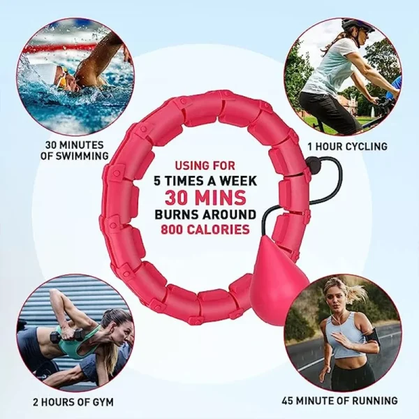 24 Sections Smart Sport Hoop Adjustable Thin Waist Massager