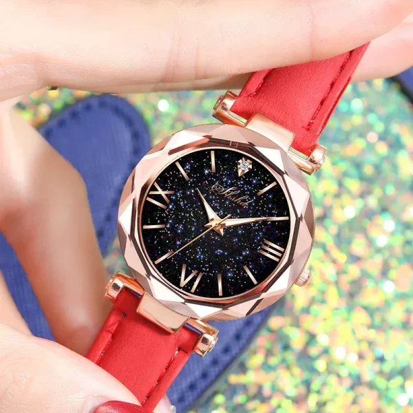 Women Watch Rhinestone Romantic Starry Sky WristWatch Fashion