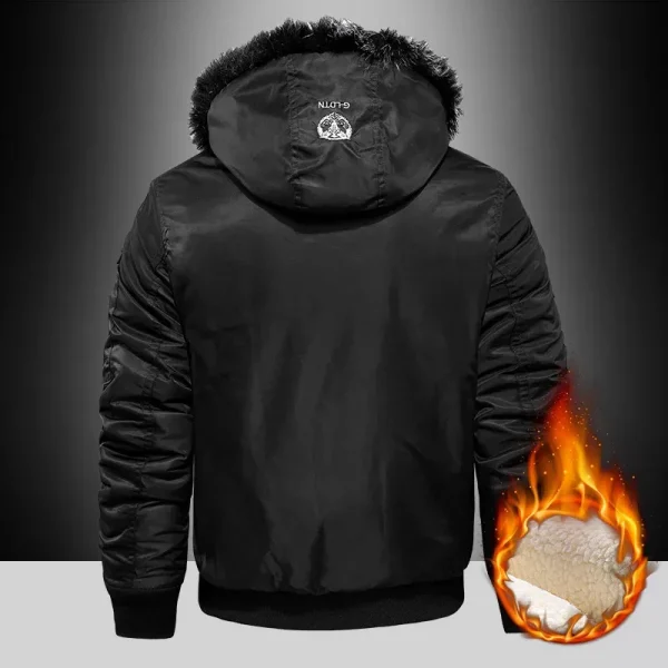 Brand Keep Warm Winter Men’s Black Red Padded Oversized Jacket in pakisan