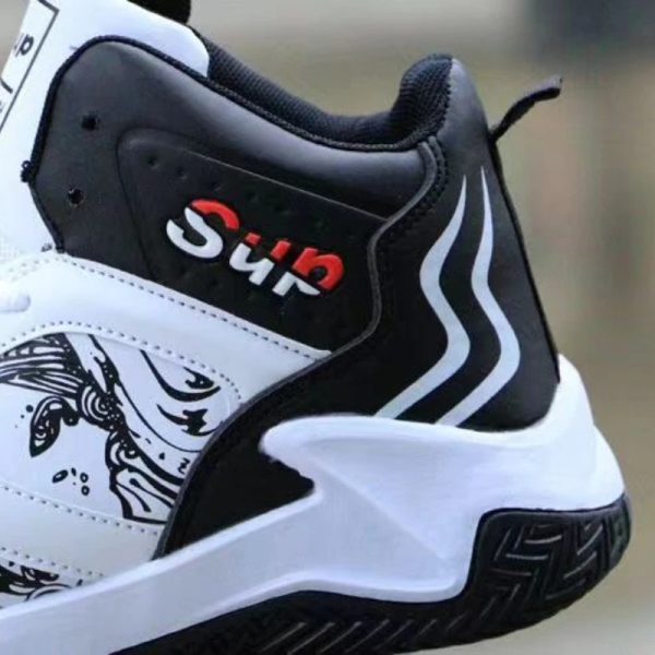 New Anti-Slip Men’s Sneaker High Top Men’s Basketball Shoes Luxury Comfortable Running Shoes Fashionable Versatile Casual Shoes
