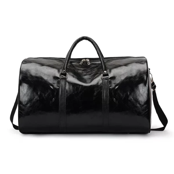 Pure Leather Men Women Travel Duffel Bag Carry on Luggage Bag 2024