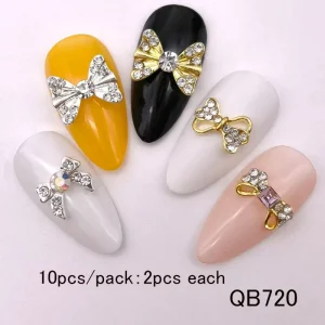Nail art decorations shiny glass nail art accessories