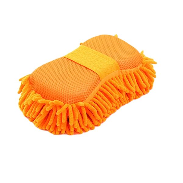 1pc Auto Cleaning Sponge Car Wash Care Washing Brush Pad Cleaning Tool Microfiber Washing Towel Scratch-free Car Accessory