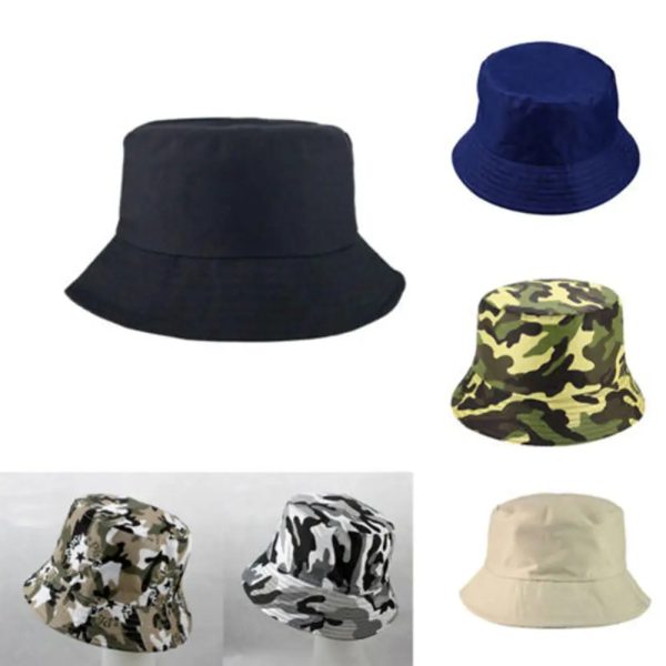 Unisex Summer Foldable Bucket Hat Women Outdoor Sunscreen Cotton Bucket Fishing Hunting Cap Men Women Bob Chapeau Sun Hats