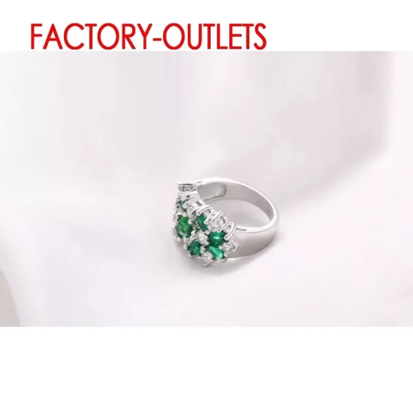 Needle Bridal Ring Fashion Jewelry Cubic Zirconia Prong Setting Best Gift For Women Girls Engagement Anniversa