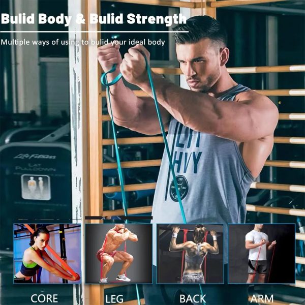 Heavy Duty Resistance Bands Set for Full Body Workout