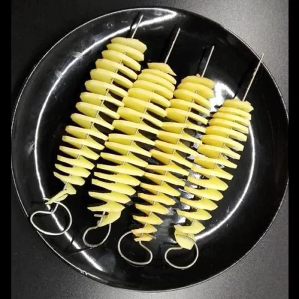 Potato Spiral Cutter Potato Tower Making Machine