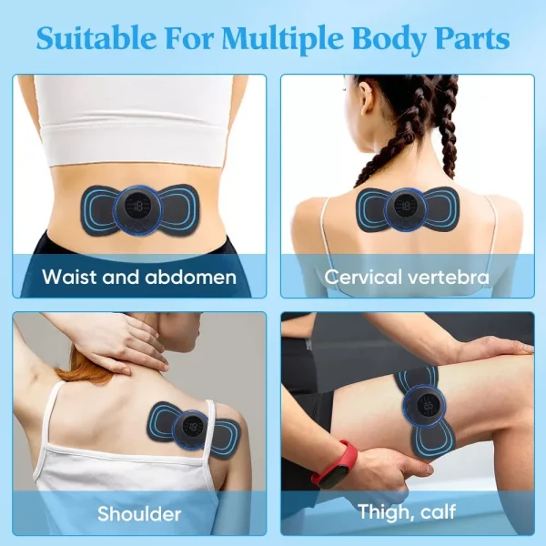 EMS Muscle Massage Stimulator Low Frequency Instrument Back Cervical Calf Patches Pain