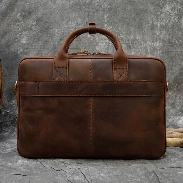 Get a Classic Look with the Retro Laptop Briefcase Bag for Men
