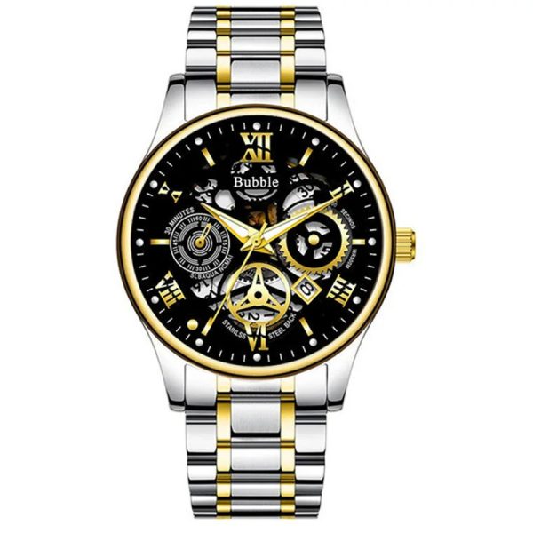 UTHAI L93 Watch For Men Trendy High end Light Luxury Versatile Quartz Watches Glow Waterproof Roman Hollow Male’s Clock Watch
