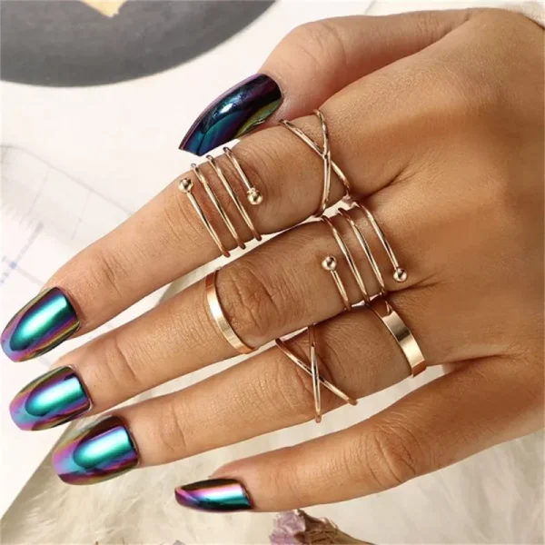 women 10pcs Rings Set price in Pakistan