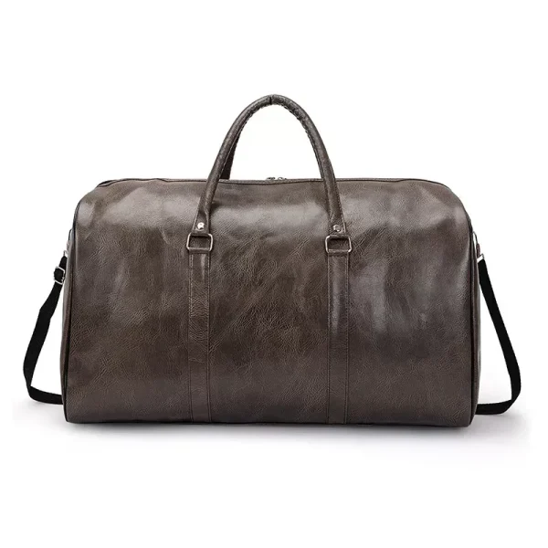 Pure Leather Men Women Travel Duffel Bag Carry on Luggage Bag 2024