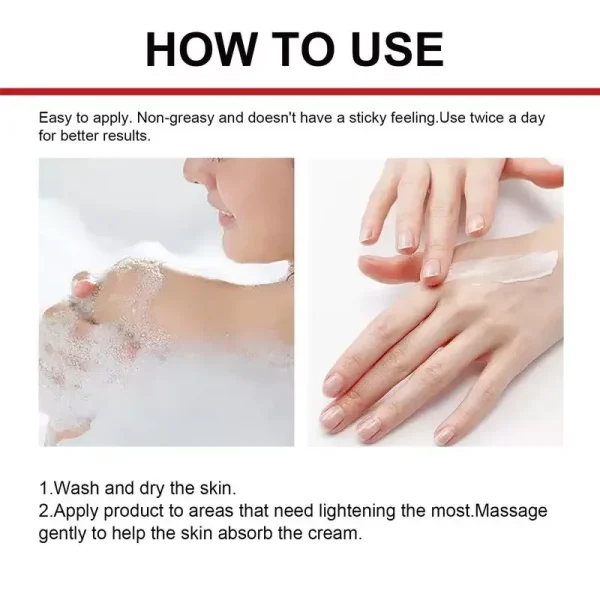 Powerful Dark Spot Remover Cream Whitening Body Lotion Lighten