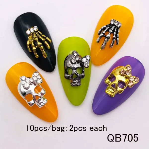 Nail art decorations shiny glass nail art accessories