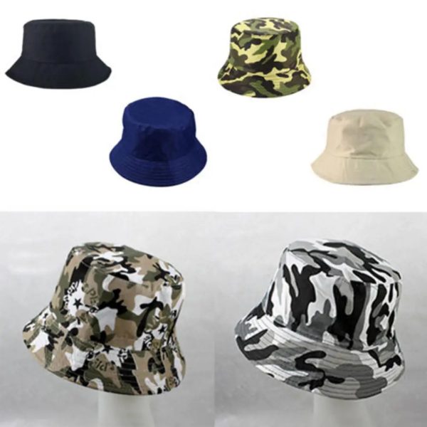 Unisex Summer Foldable Bucket Hat Women Outdoor Sunscreen Cotton Bucket Fishing Hunting Cap Men Women Bob Chapeau Sun Hats