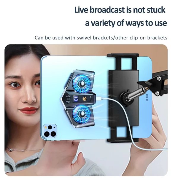 Magnetic Semiconductor ipad Dual Cooling Fan