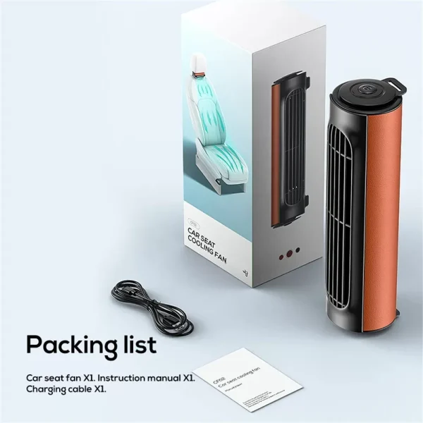 Car Seat Fan Backseat Cooling Fan Adjustable Wind Speeds Cooling Too with independent