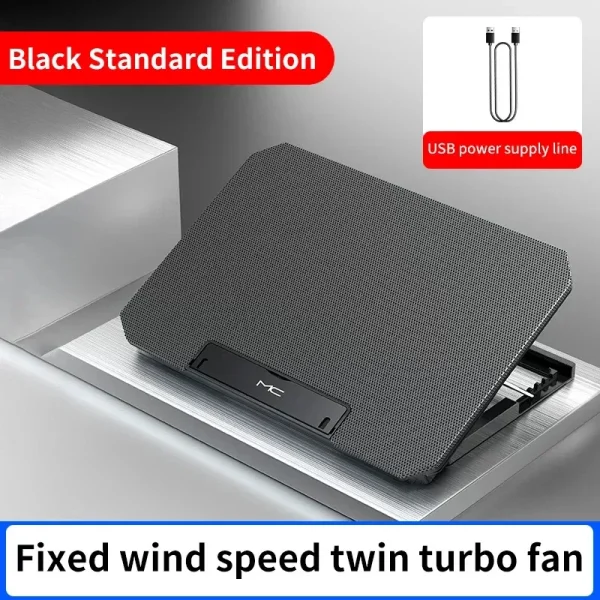 17inch Gaming Laptop Cooler Fan Led Screen Two USB Port