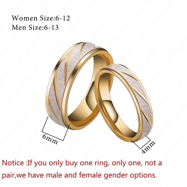 Golden Wave Pattern Wedding Rings for Couples price in Pakistan