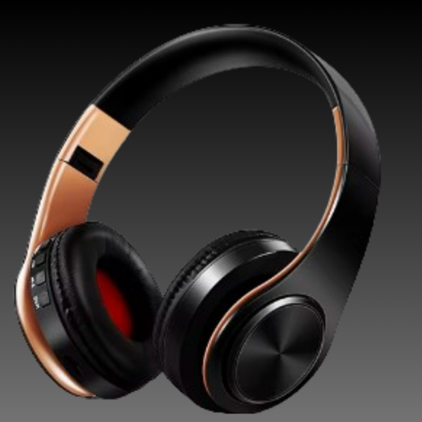 Earphone Bluetooth Headphones Over Ear Stereo Wireless Headset Soft Leather