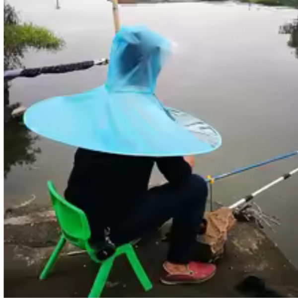 Outdoor Foldable Umbrella Hat Anti-Rain Anti-Sun Head-Mounted Headwear Sun Cap Camping Shade Umbrella Hat Fishing Equipment