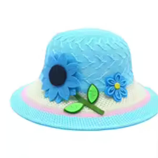 little girls summer straw sun hats