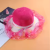little girls summer straw sun hats - Image 5