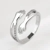 Luxury Fashion Zircon Hug Rings for Women - Image 2