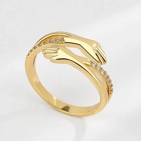 Luxury Fashion Zircon Hug Rings for Women